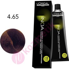 L'Oréal Professionnel İnoa Amonyaksız Saç Boyası No: 4.65 60Ml.