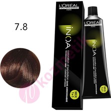 L'Oréal Professionnel İnoa Amonyaksız Saç Boyası No: 7.8 60Ml.