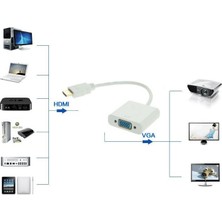 Alfais 4547 Hdmi To Vga Monitör Çevirici Dönüşütürücü Adaptör