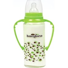 Bambino Kulplu Cam Biberon-Yeşil 125Ml