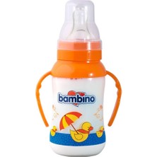 Bambino Natural Pp Kulplu Biberon 150 Ml Turuncu