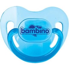 Bambino Silikon Damak Uçlu Emzik Mavi 0-6 Ay