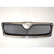 Wolcar Skoda Octavia 2004-2008 Komple Krom Ön Amblemli Panjur