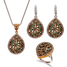 Altınsepeti Gümüş Otantik Doğa Motifli Set G38Tk
