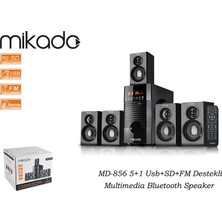 Mikado MD-856 5+1 Usb+SD+FM Destekli Multimedia Bluetooth Speaker
