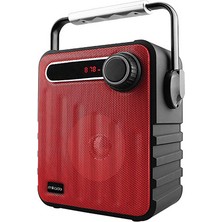 Mikado MD-1437 3W Siyah/Kırmızı Usb-TF-Fm Destekli Bluetooth Taşınabilir Speaker
