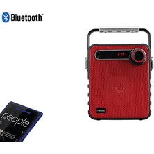 Mikado MD-1437 3W Siyah/Kırmızı Usb-TF-Fm Destekli Bluetooth Taşınabilir Speaker