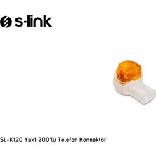 S-link SL-K120 Yak1 200 lü Telefon Konnektör