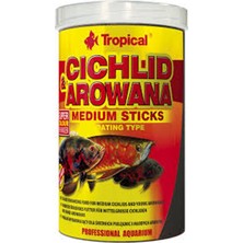 Tropical Cichlid Arowana Medium Sticks Balık Yemi 250 Ml 90Gr