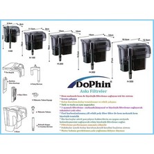 Dophin H300 Askılı Filtre Şelale Filtre 400 L/H