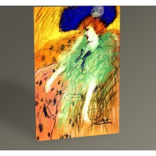 Tablo 360 Pablo Picasso Mavi Şapkalı Kadın 60X40