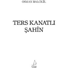 Ters Kanatlı Şahin - Osman Balcıgil