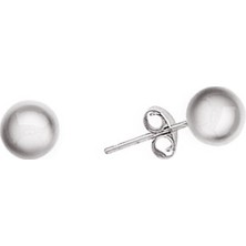 Altınsepeti Beyaz Altın Topuz Küpe As39Kpr3