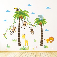 Cosy Home Gift Çocuk Ve Bebek Odası Sevimli Koala Zürafa Maymun Yeni Sezon Duvar Sticker