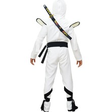 Hkostüm Gizli Ninja Çocuk Kostümü Beyaz Lüks 3 - 4 Yaş