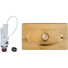 SIAMP® MANNESMANN Gömme Rezervuarı Universal Değişim/Tamir Takım Altın 12 cm Kalınlığında (Tüm Markalara Uyumlu)