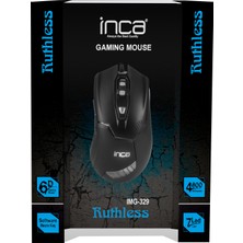 Inca IMG-329 Ruthless 4800 Dpi 6D 7 Led Softwear Oyuncu Mouse