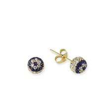 Glorria Altın Nazar Taşlı  Küpe