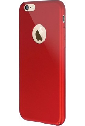 Case Leap İphone 6/6S Plus Tam Korumalı İnce Rubber Kılıf Kırmızı