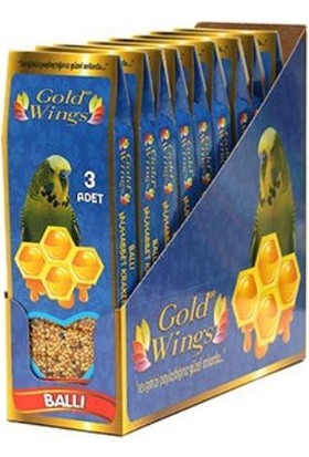 Gold Wings Muhabbet Kuşları İçin Ballı Kraker 3'lü Tek Adet