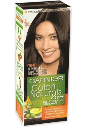 Garnıer Color Naturals Krem Saç Boyası 3 Koyu Kahve