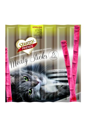 Stuzzy Friends Sterilised Kısırlaştırılmış Sticks Kedi Ödülü 6x5 Gr