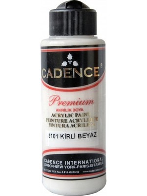 Cadence Premium Akrilik Boya 120ml 3101 Kirli Beyaz Yüksek Kapatma Gücüne Sahip 120ml