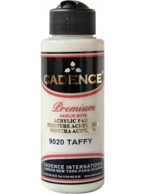 Cadence Premium Akrilik Boya 9020 Taffy 120ml Yüksek Kapatma Gücüne Sahip Su Bazlı Boya