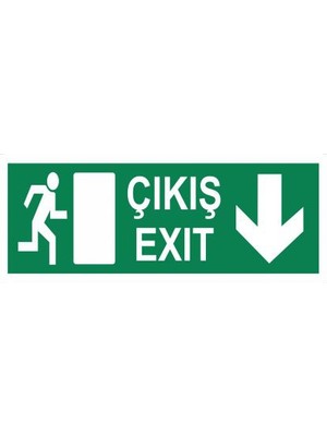 Modülerteknik "Çıkış Exit Aşağı" 10X25cm