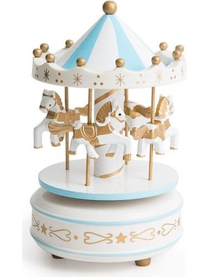 Elnuru Müzik Kutulu Kurmalı Atlı Karınca - Beyaz