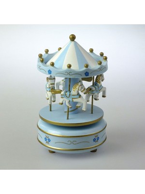 Elnuru Müzik Kutulu Kurmalı Atlı Karınca - Mavi