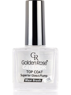 Golden Rose Gel Look Top Coat - Jel Görünümlü Parlatıcı ve Koruyucu  Oje