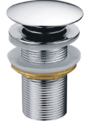 Creavit Lavabo Sifon Başlığı Taşmasız Krom