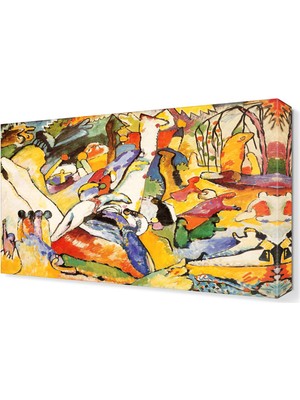 Dekor Sevgisi Vasily Kandinsky Sketch for Composition Tablo  45x30 cm