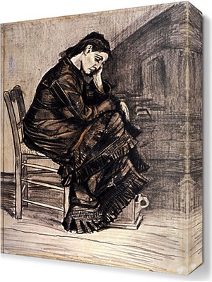 Dekor Sevgisi Van Gogh, Sien Canvas Tablo  45x30 cm