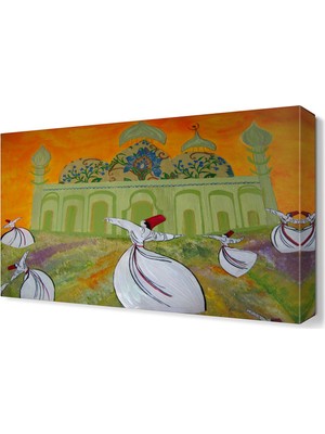 Dekor Sevgisi Semazen Canvas Tablo  45x30 cm