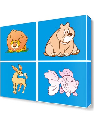 Dekor Sevgisi Dostlarımız2 Canvas Tablo  30x30 cm