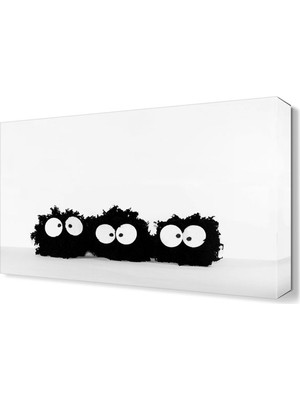 Dekor Sevgisi Üçüzler Canvas Tablo  45x30 cm