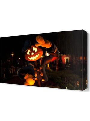 Dekor Sevgisi Balkabağı Kafası Canvas Tablo  45x30 cm