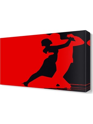 Dekor Sevgisi Kırmızı Tango Canvas Tablo  45x30 cm