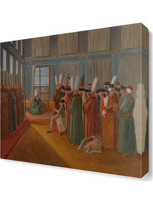 Dekor Sevgisi Osmanlı Canvas Tablo  30x30 cm