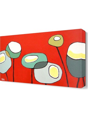 Dekor Sevgisi Poppies2 Tablosu 45x30 cm