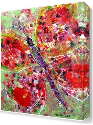 Dekor Sevgisi Dekoratif Kelebek Tablosu 45x30 cm