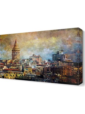 Dekor Sevgisi Dekoratif Galata Kulesi Tablosu 45x30 cm