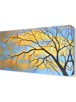 Dekor Sevgisi Dekoratif Ağaç4 Tablosu 45x30 cm