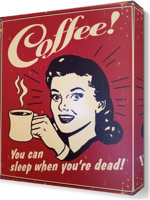 Dekor Sevgisi Coffee Kapak Resmi Tablosu 60x40 cm