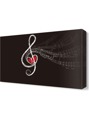 Dekor Sevgisi Love Music Nota Tablosu 45x30 cm