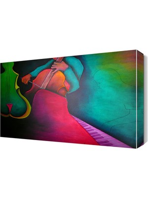Dekor Sevgisi Müzikal Canvas Tablo  45x30 cm
