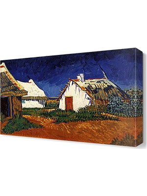 Dekor Sevgisi Köy Evi Tablosu 45x30 cm