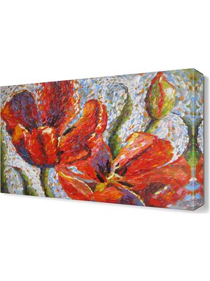 Dekor Sevgisi Gelincik Çiçek Tablosu 45x30 cm